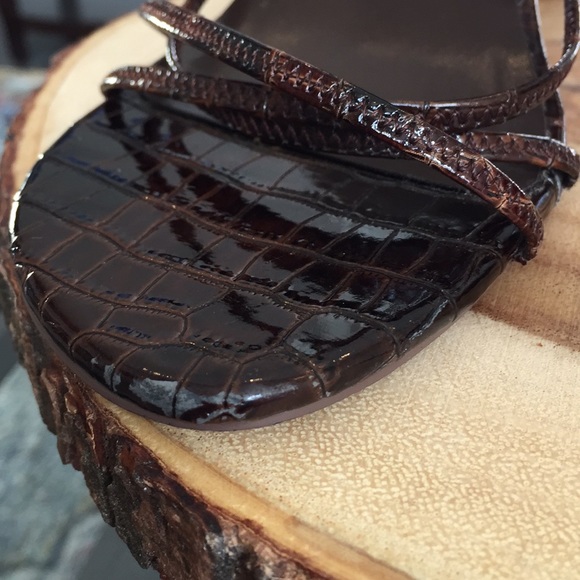 Michael Antonio high heels strappy croc embossed - Picture 5 of 5